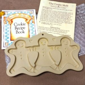 Brown Bag Cookie Art Gingerbread Mold 1995 with Mini Cookie Recipe Book